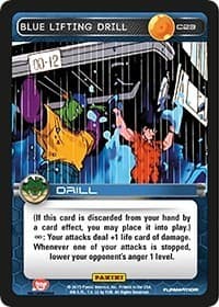 Blue Lifting Drill - Panini: Heroes & Villains - Dragon Ball Z TCG card