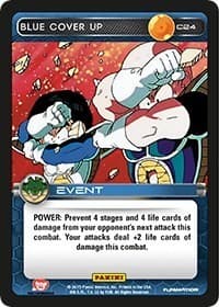 Blue Cover Up - Panini: Heroes & Villains - Dragon Ball Z TCG card