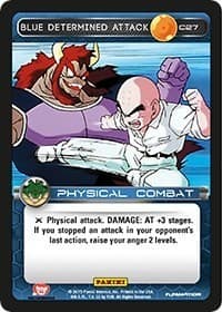 Blue Determined Attack - Panini: Heroes & Villains - Dragon Ball Z TCG card