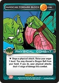 Namekian Forearm Block - Panini: Heroes & Villains - Dragon Ball Z TCG card