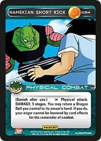Namekian Short Kick - Panini: Heroes & Villains - Dragon Ball Z TCG card