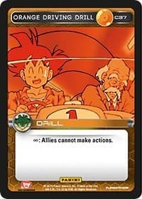 Orange Driving Drill - Panini: Heroes & Villains - Dragon Ball Z TCG card