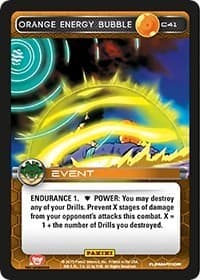 Orange Energy Bubble - Panini: Heroes & Villains - Dragon Ball Z TCG card
