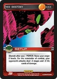 Red Destiny - Panini: Heroes & Villains - Dragon Ball Z TCG card