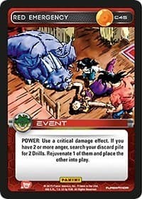 Red Emergency - Panini: Heroes & Villains - Dragon Ball Z TCG card