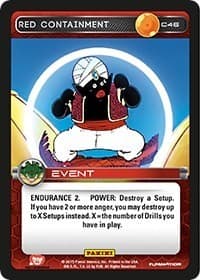 Red Containment - Panini: Heroes & Villains - Dragon Ball Z TCG card