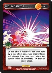 Red Sacrifice - Panini: Heroes & Villains - Dragon Ball Z TCG card