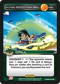 Saiyan Protection Drill - Panini: Heroes & Villains - Dragon Ball Z TCG card