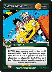 Saiyan Drive By - Panini: Heroes & Villains - Dragon Ball Z TCG card