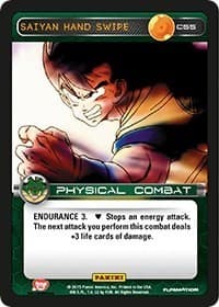 Saiyan Hand Swipe - Panini: Heroes & Villains - Dragon Ball Z TCG card