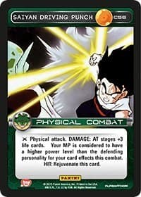 Saiyan Driving Punch - Panini: Heroes & Villains - Dragon Ball Z TCG card