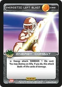Energetic Left Blast - Panini: Heroes & Villains - Dragon Ball Z TCG card