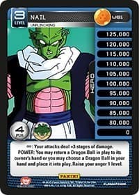 Nail - Unflinching - Panini: Heroes & Villains - Dragon Ball Z TCG card