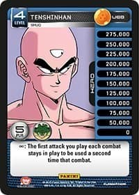 Tenshinhan - Smug - Panini: Heroes & Villains - Dragon Ball Z TCG card