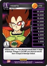 Vegeta - Impatient - Panini: Heroes & Villains - Dragon Ball Z TCG card