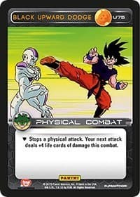 Black Upward Dodge - Panini: Heroes & Villains - Dragon Ball Z TCG card