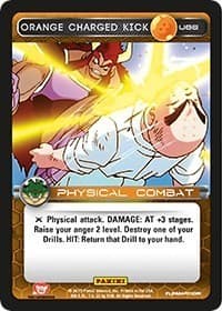 Orange Charged Kick - Panini: Heroes & Villains - Dragon Ball Z TCG card