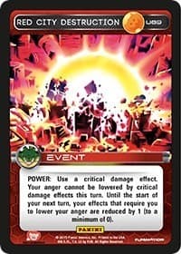 Red City Destruction - Panini: Heroes & Villains - Dragon Ball Z TCG card
