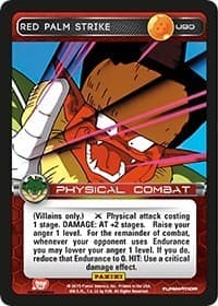 Red Palm Strike - Panini: Heroes & Villains - Dragon Ball Z TCG card
