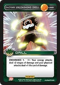 Saiyan Unleashing Drill - Panini: Heroes & Villains - Dragon Ball Z TCG card