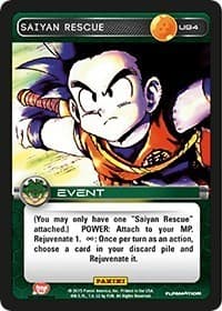 Saiyan Rescue - Panini: Heroes & Villains - Dragon Ball Z TCG card