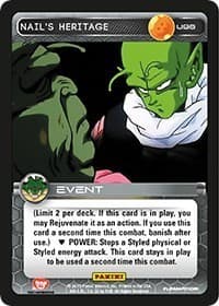 Nail's Heritage - Panini: Heroes & Villains - Dragon Ball Z TCG card