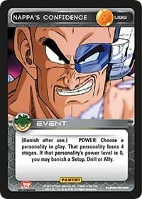 Nappa's Confidence - Panini: Heroes & Villains - Dragon Ball Z TCG card