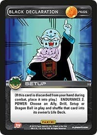 Black Declaration - Panini: Heroes & Villains - Dragon Ball Z TCG card