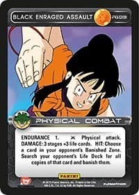 Black Enraged Assault - Panini: Heroes & Villains - Dragon Ball Z TCG card