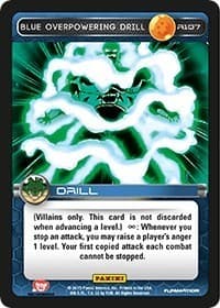 Blue Overpowering Drill - Panini: Heroes & Villains - Dragon Ball Z TCG card
