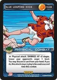 Blue Leaping Kick - Panini: Heroes & Villains - Dragon Ball Z TCG card