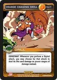 Orange Chasing Drill - Panini: Heroes & Villains - Dragon Ball Z TCG card
