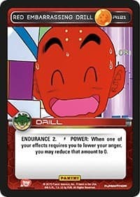 Red Embarrassing Drill - Panini: Heroes & Villains - Dragon Ball Z TCG card