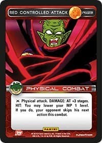 Red Controlled Attack - Panini: Heroes & Villains - Dragon Ball Z TCG card
