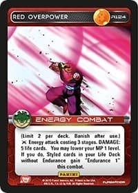 Red Overpower - Panini: Heroes & Villains - Dragon Ball Z TCG card