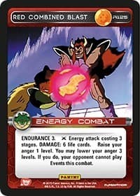 Red Combined Blast - Panini: Heroes & Villains - Dragon Ball Z TCG card