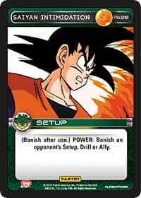Saiyan Intimidation - Panini: Heroes & Villains - Dragon Ball Z TCG card