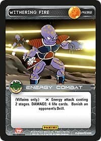 Withering Fire - Panini: Heroes & Villains - Dragon Ball Z TCG card