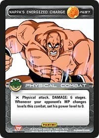 Nappa's Energized Charge - Panini: Heroes & Villains - Dragon Ball Z TCG card