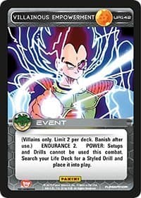 Villainous Empowerment - Panini: Heroes & Villains - Dragon Ball Z TCG card
