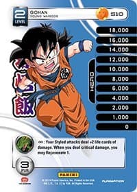 Gohan - Young Warrior (Rainbow Parallel Foil) - Panini: Set 1 - Dragon Ball Z TCG card