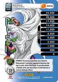 Piccolo - Combat Stance (Rainbow Parallel Foil) - Panini: Set 1 - Dragon Ball Z TCG card