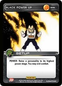 Black Power Up - Panini: Set 1 - Dragon Ball Z TCG card