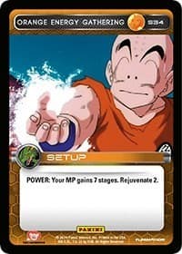 Orange Energy Gathering - Panini: Set 1 - Dragon Ball Z TCG card
