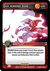 Red Burning Rage - Panini: Set 1 - Dragon Ball Z TCG card