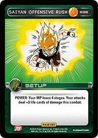 Saiyan Offensive Rush - Panini: Set 1 - Dragon Ball Z TCG card
