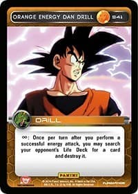 Orange Energy Dan Drill - Panini: Set 1 - Dragon Ball Z TCG card