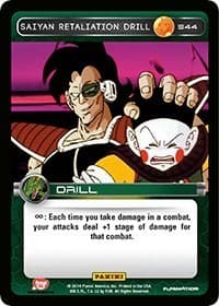 Saiyan Retaliation Drill - Panini: Set 1 - Dragon Ball Z TCG card
