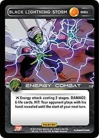 Black Lightning Storm - Panini: Set 1 - Dragon Ball Z TCG card