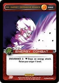 Red Energy Defensive Stance - Panini: Set 1 - Dragon Ball Z TCG card